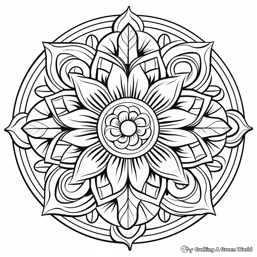 advanced mandala coloring pages printable