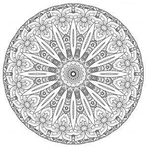 advanced mandala coloring pages printable