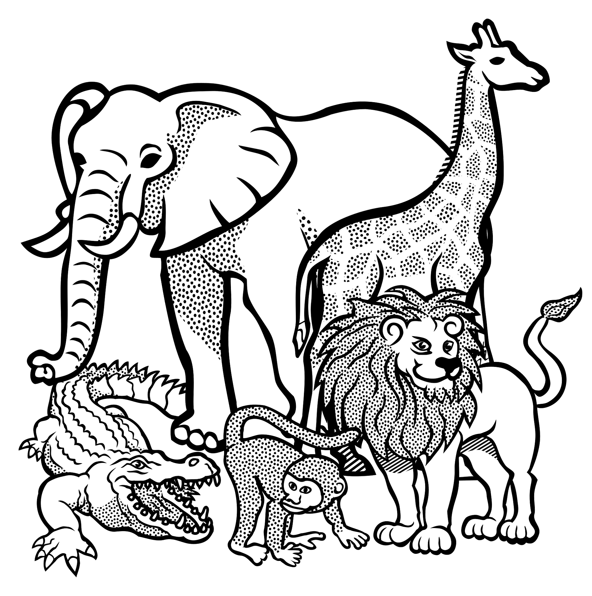 africa cliparts white