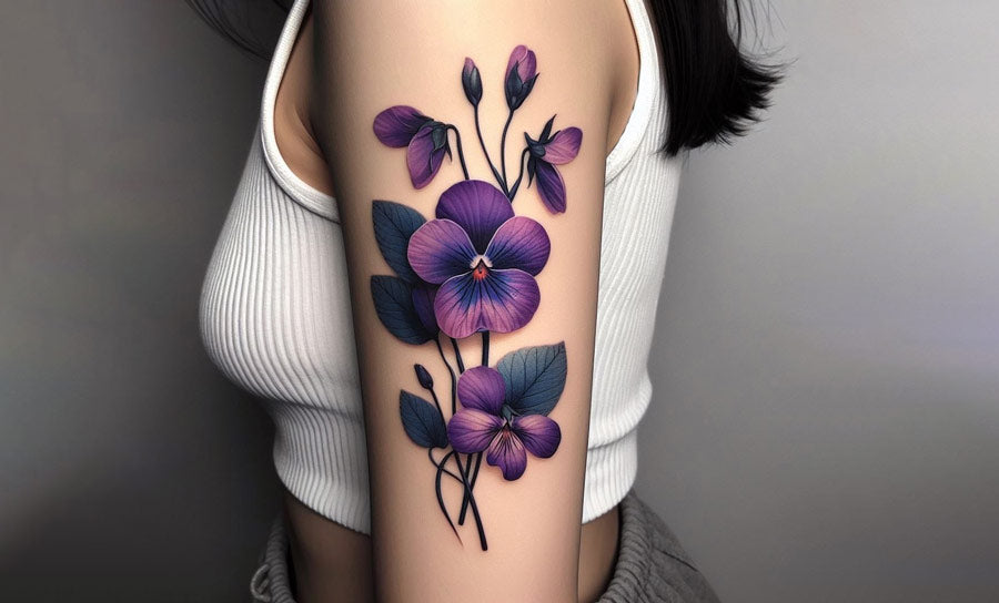 african violet tattoo
