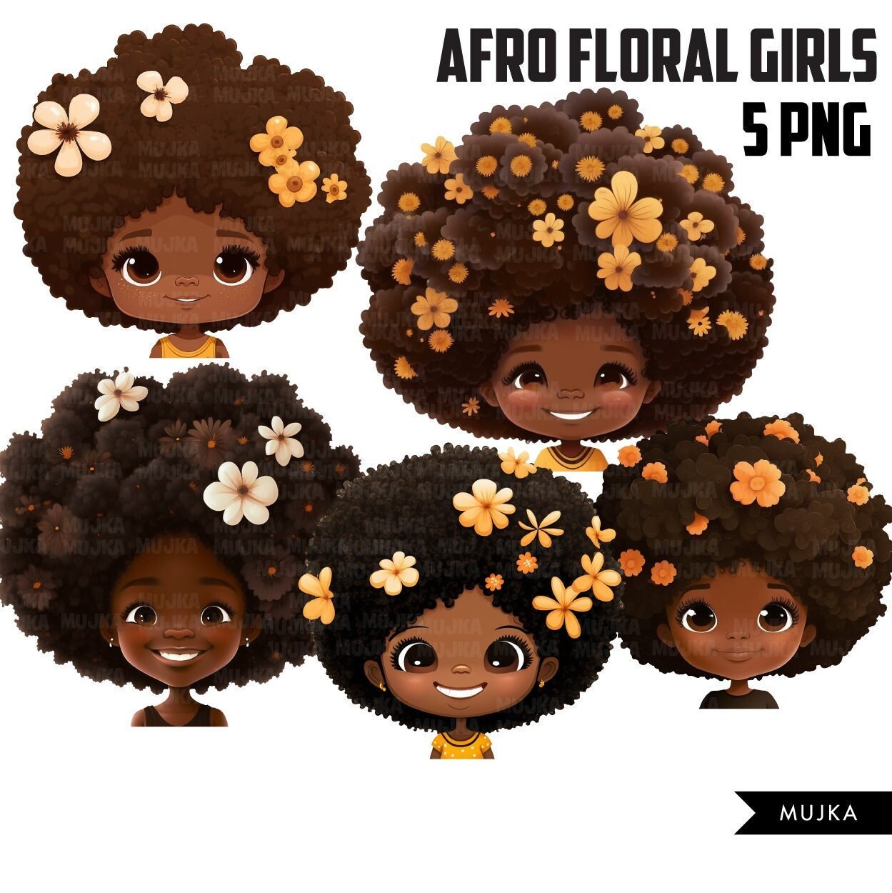 afro cliparts