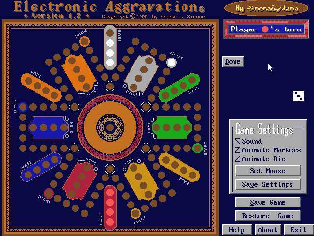 Electronic Aggravation game at DOSGames.com