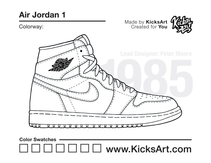 air jordan coloring pages