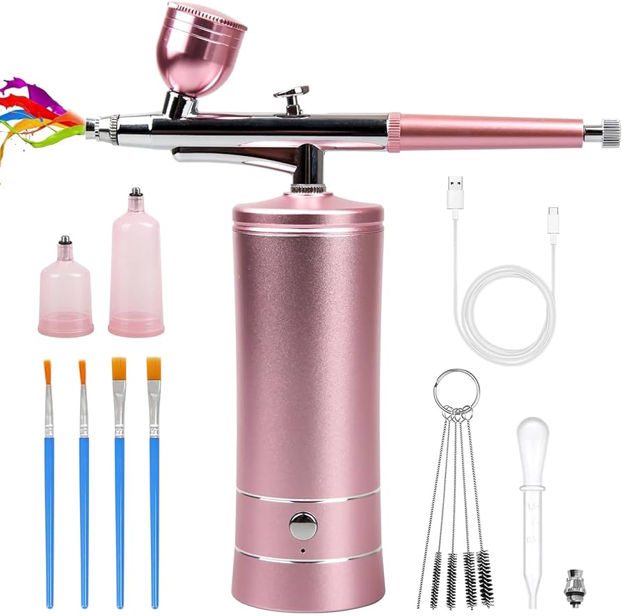 Amazon.de: Airbrush-Kit Wiederaufladbarer kabelloser Airbrush ...