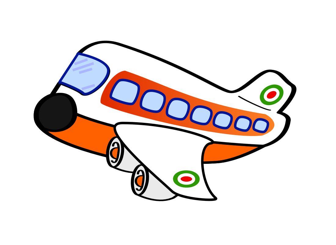 airplane drawing cliparts