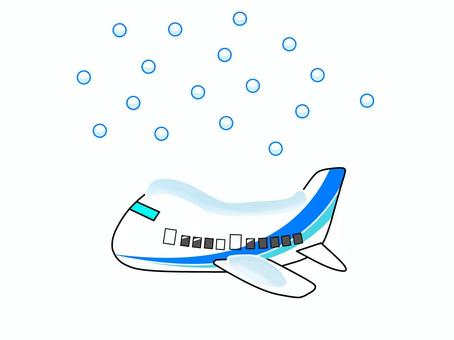 Free Vectors | An airplane wearing snow