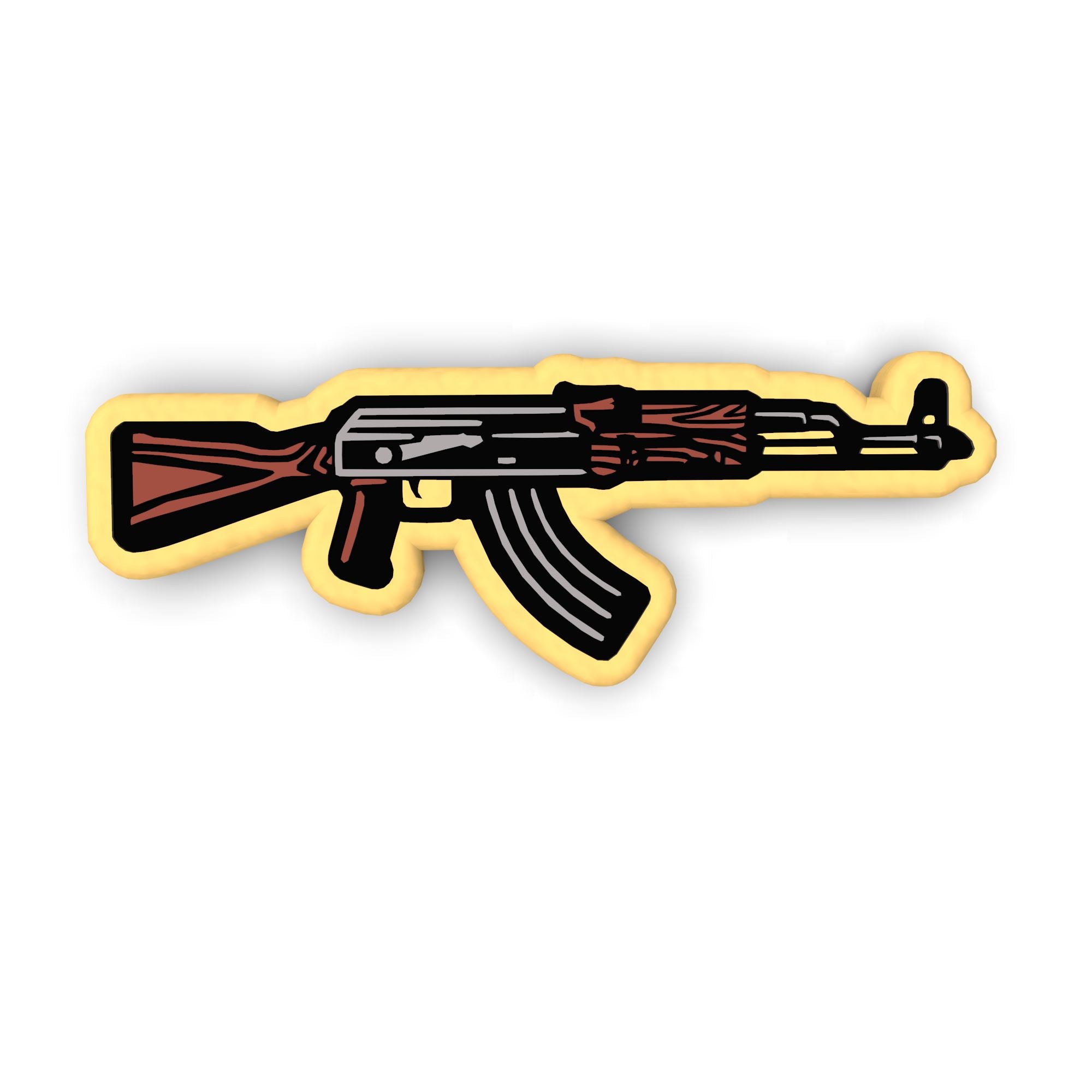 AK 47 Cookie Cutter | Stamp | Stencil #1