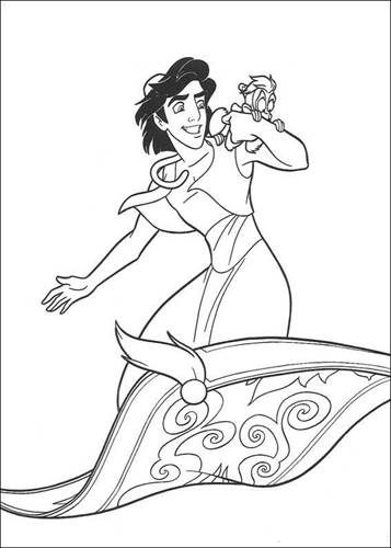 Kids-n-fun.com | 60 coloring pages of Aladdin