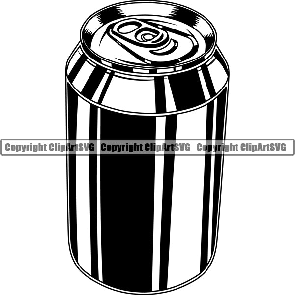 Beer Can Alcohol Liquor Drink Drinking Emblem Logo ClipArt SVG ...