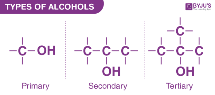 Types of Alcohols - Primary, Secondary &amp; Tertiary Alcohols