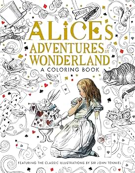 alice in wonderland coloring book