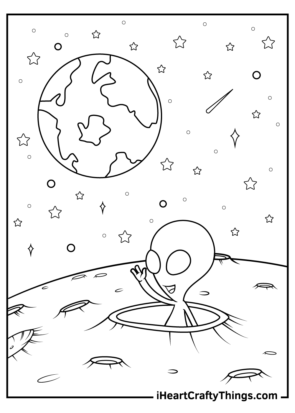 17 Alien Coloring Pages (100% Free Printables)