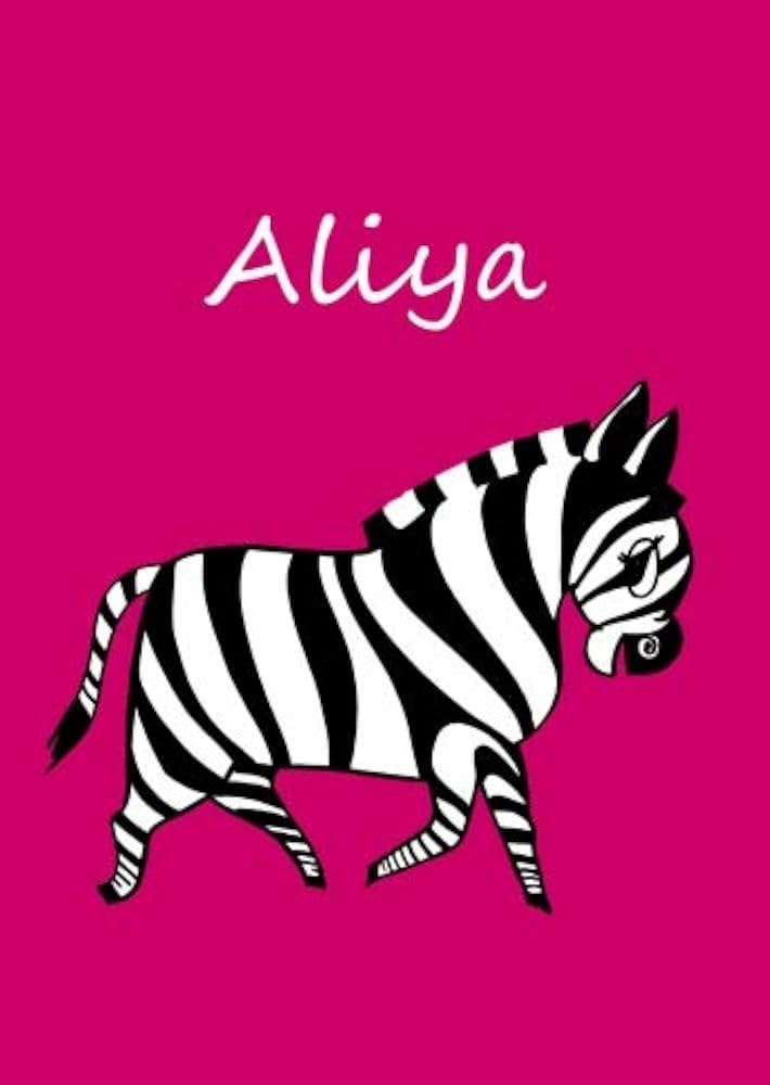 Aliya: personalisiertes Malbuch / Notizbuch / Tagebuch - Zebra ...