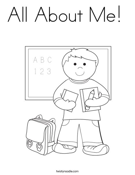 all about me coloring pages for preschoolers