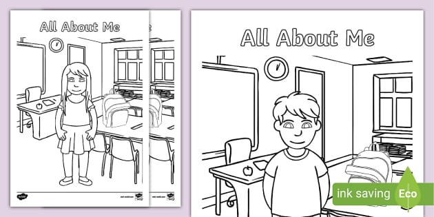 all about me coloring pages for preschoolers
