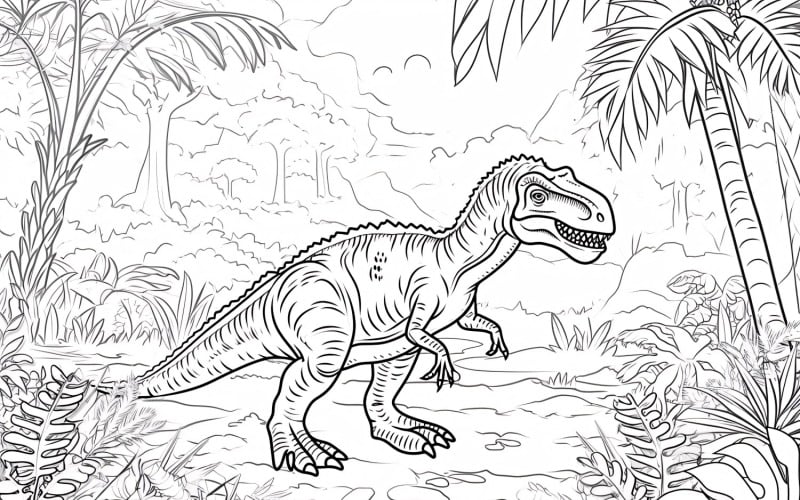 allosaurus coloring pages