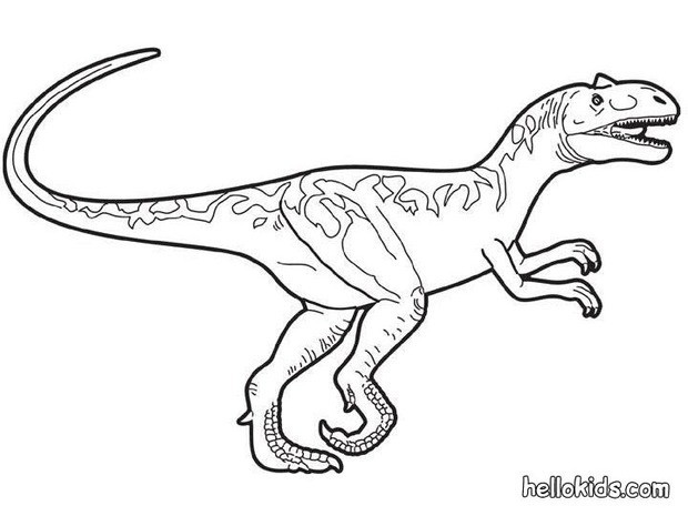 allosaurus coloring pages