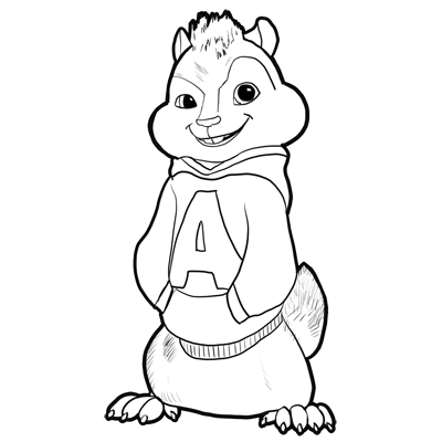 alvin and the chipmunks drawings