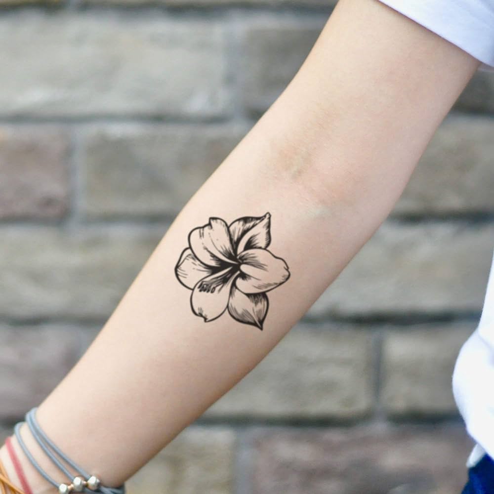 amaryllis flower tattoo