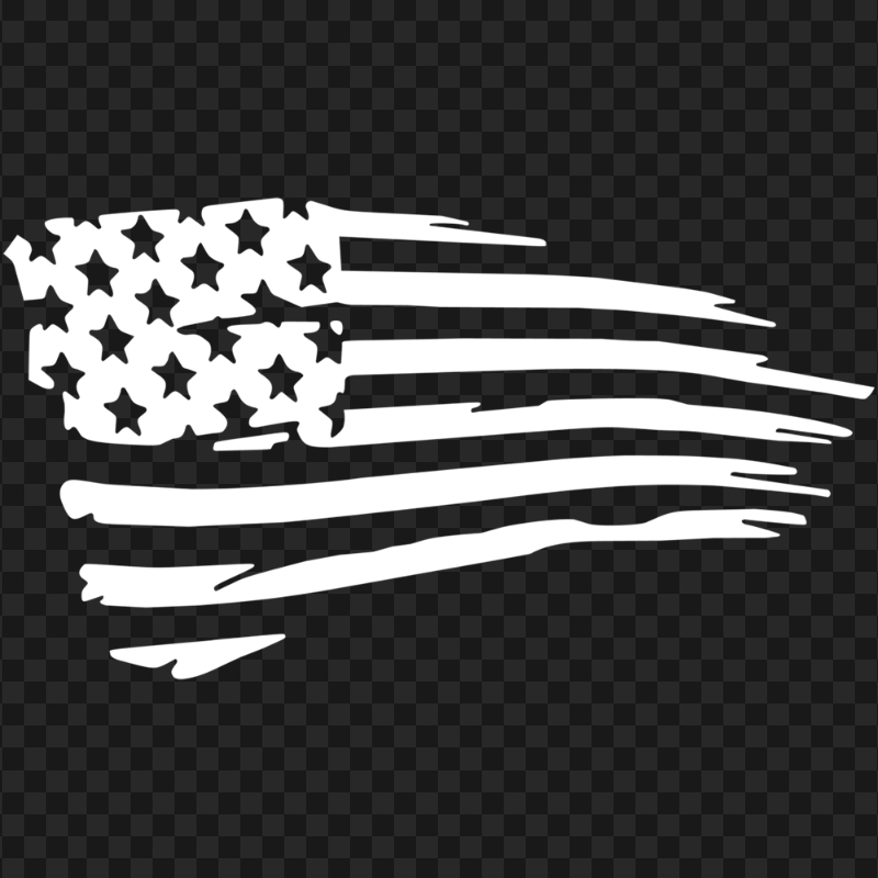 american flag clip art black and white 2024