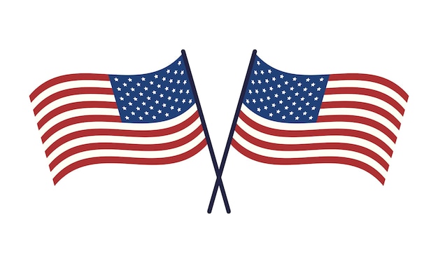 american flag clipart 2024