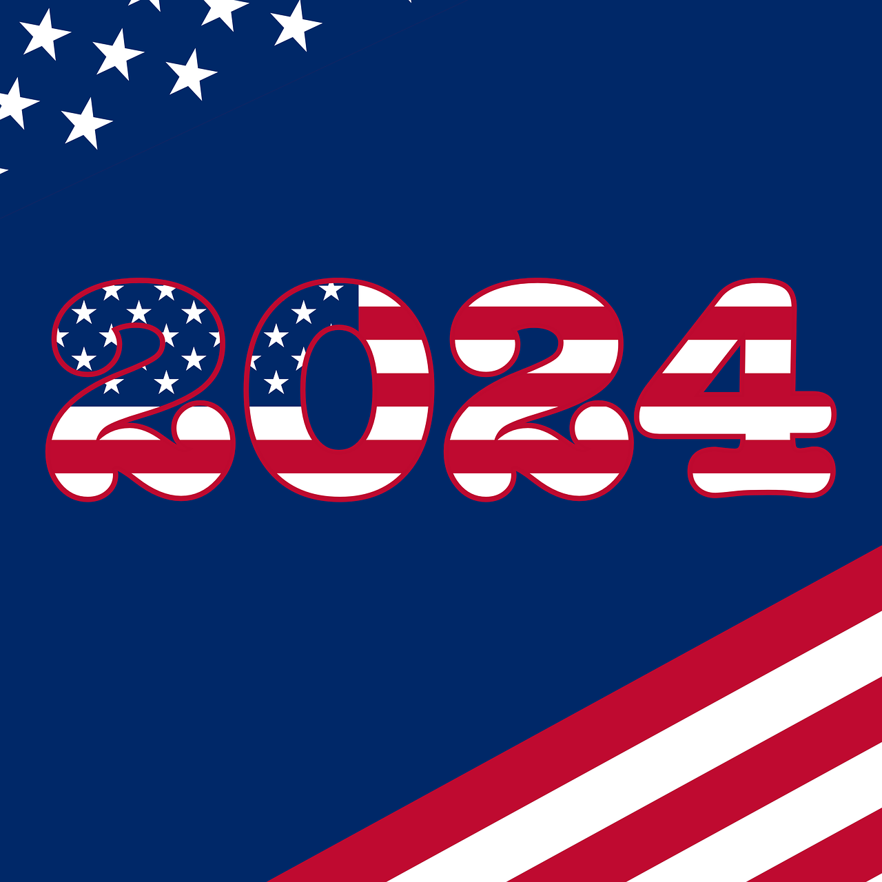 american flag clipart 2024
