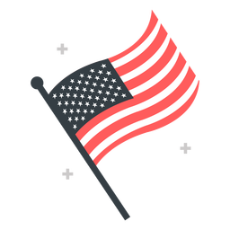 american flag clipart