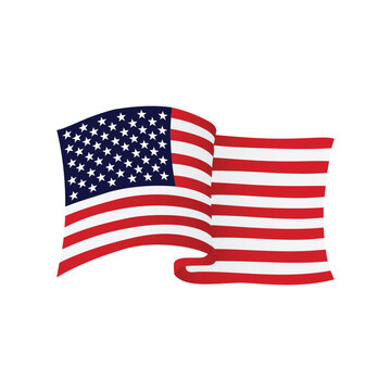 american flags clipart