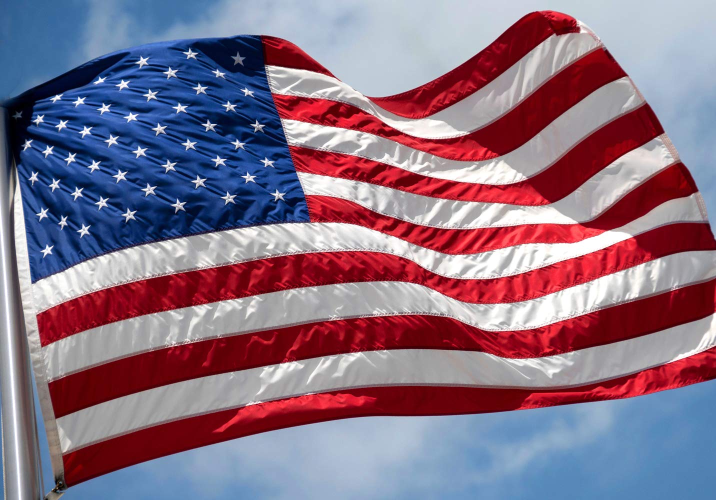 VIPPER American Flag 6 x 10 Inch Nylon US Flags with Embroidered Stars,  Stitched Stripes and Brass Grommets : Amazon.de: Garden