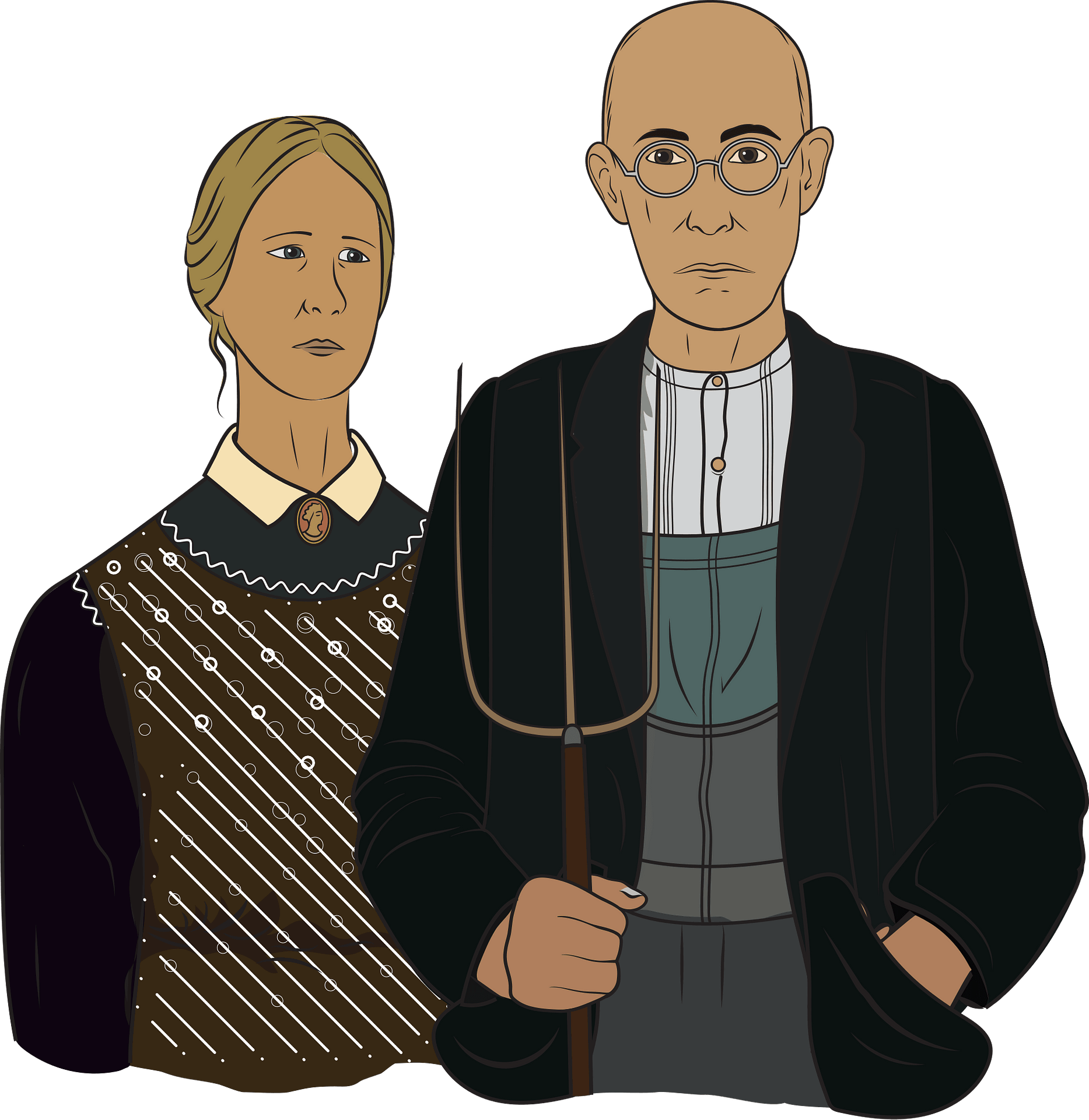 american gothic cliparts 2024