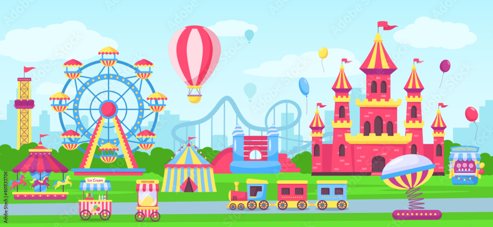 amusement park clipart 2024