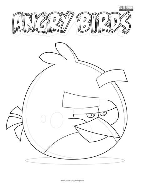 Red Bird Angry Birds - Super Fun Coloring