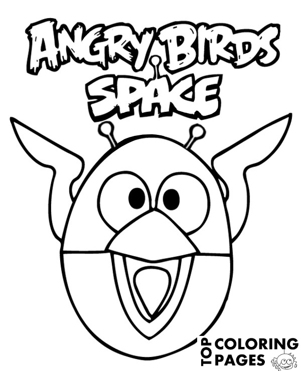 angry birds space coloring pages to print