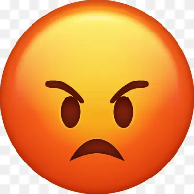 angry face clipart