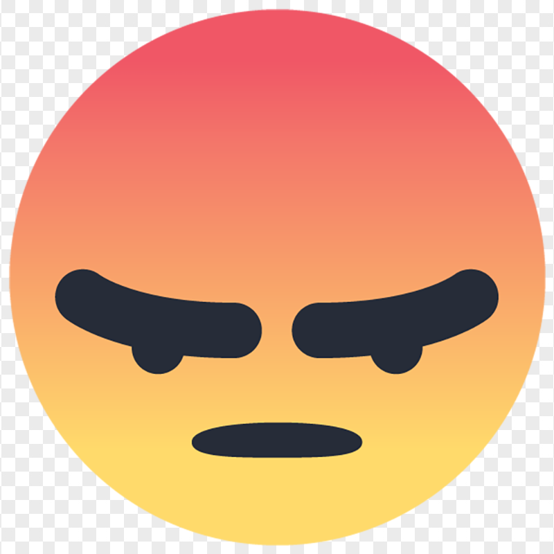 angry face emoticon