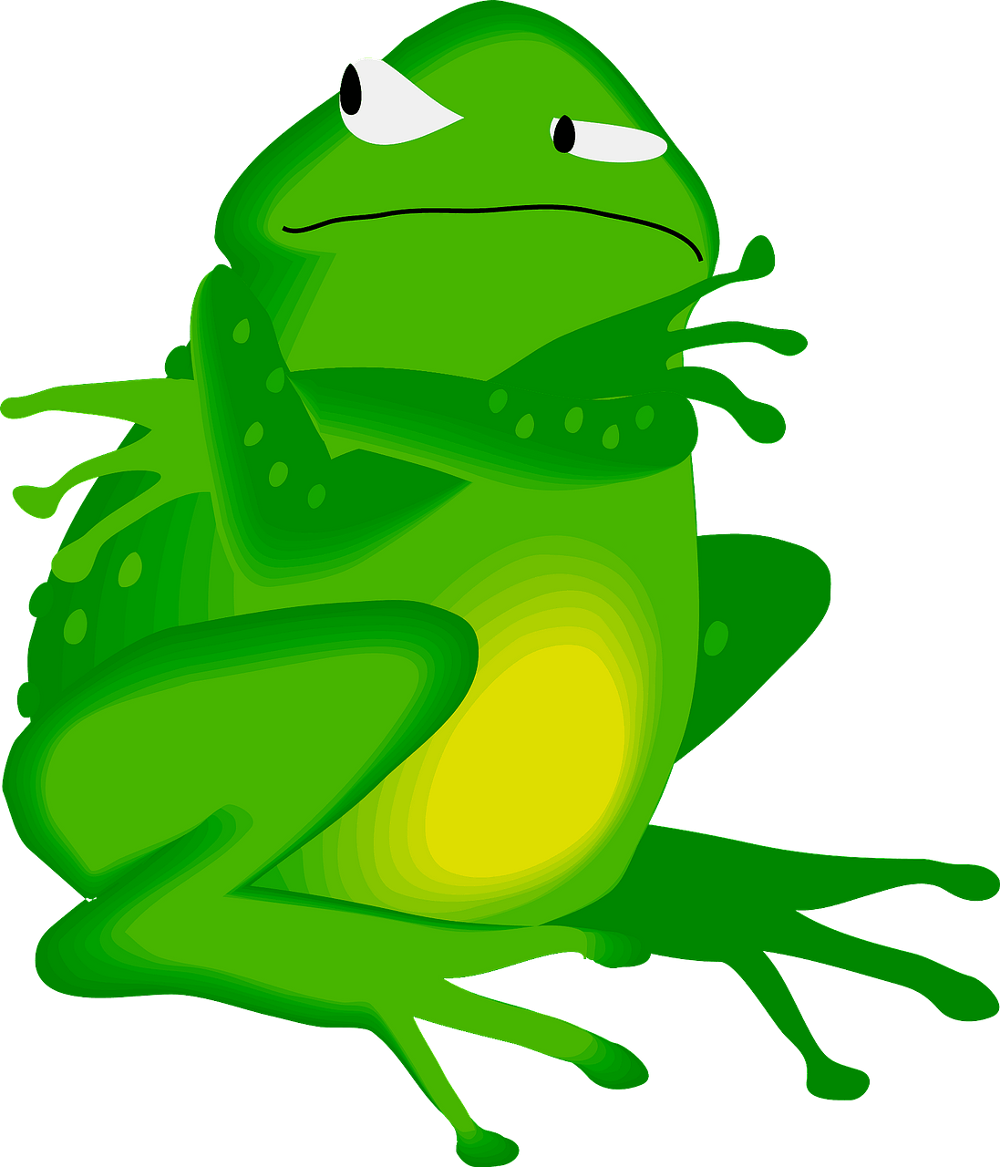 angry frog cliparts