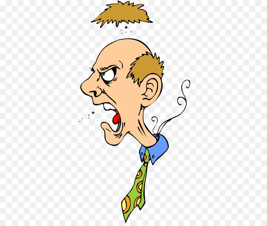 Angry Man - Angry Man Cartoon Illustration - CleanPNG / KissPNG