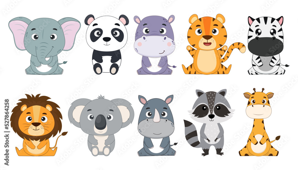 animal character cliparts