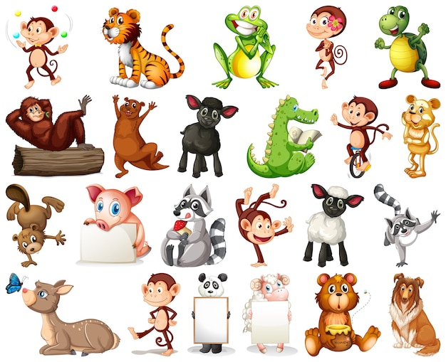 animal character cliparts