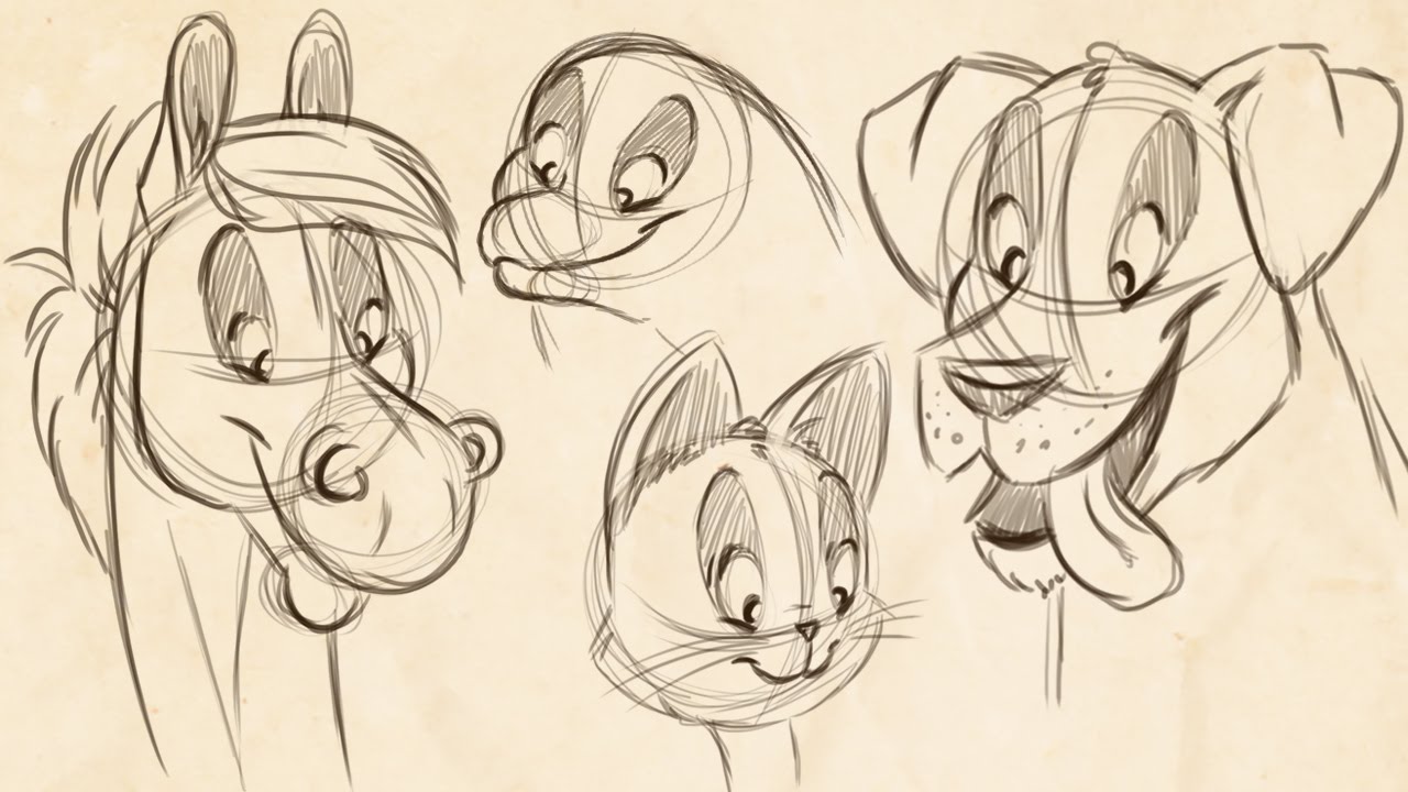 animated animal to draw