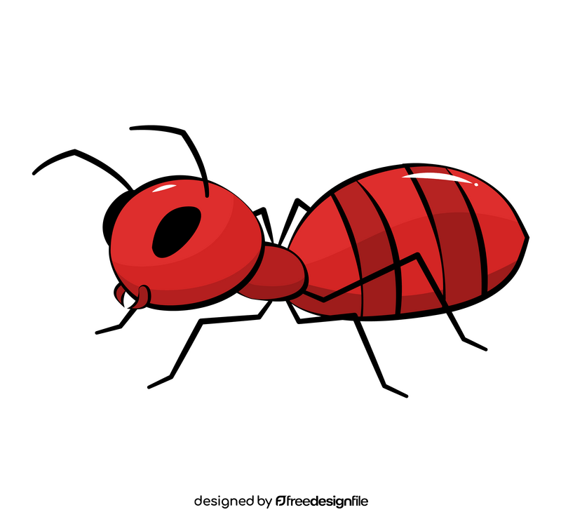 Red Ant cartoon clipart free download