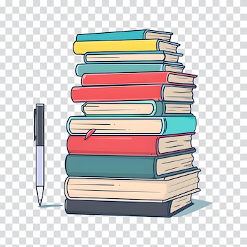 Book clipart transparent bookstack college books animated ...