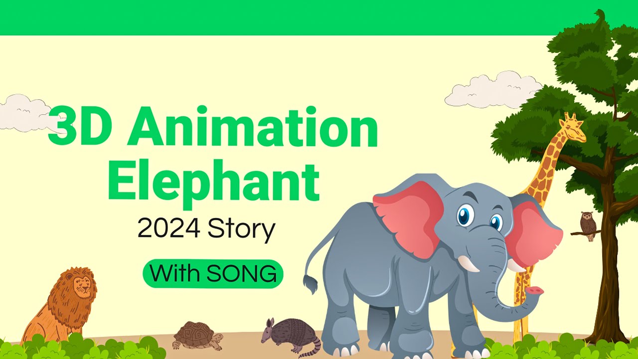 animated elephant clipart 2024