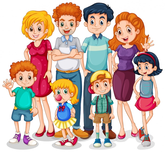animated family clipart 2024