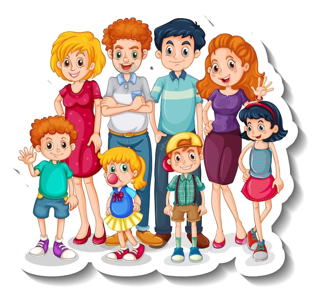 animated family clipart