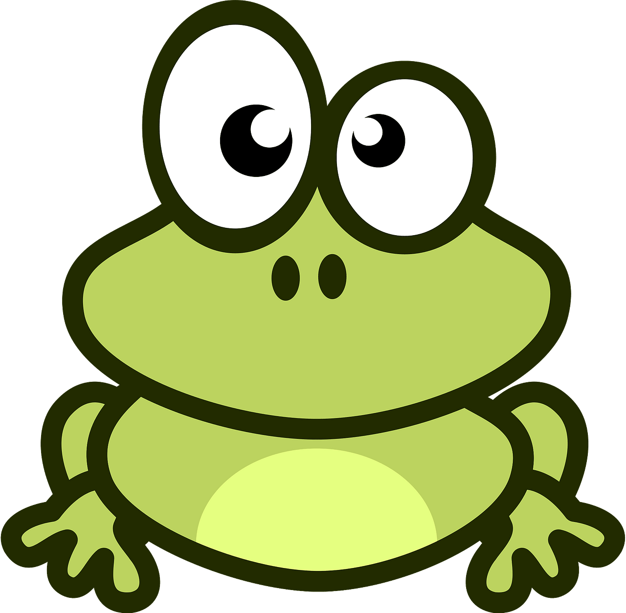 Cartoon frog - Free vector clipart images on clipart library.com