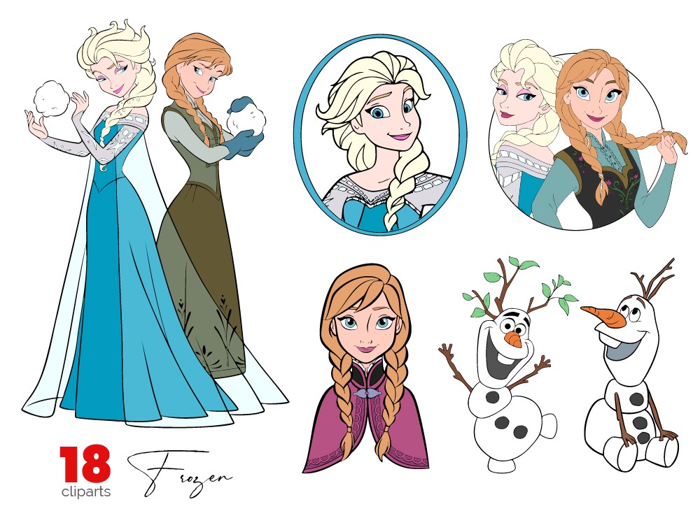 animated frozen cliparts