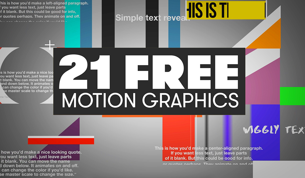 21 Free Motion Graphics Templates for Adobe Premiere Pro