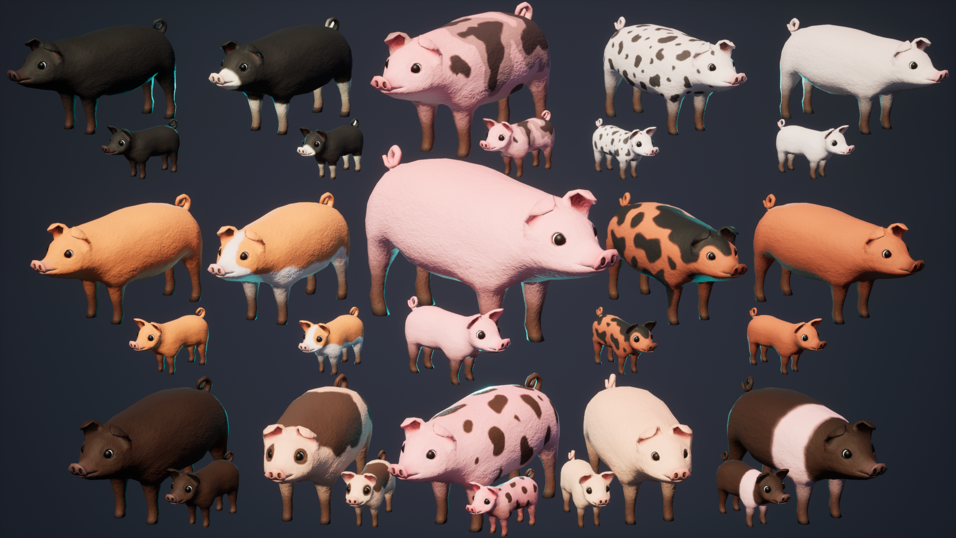 SI - Animated Pig and Piglet | Fab