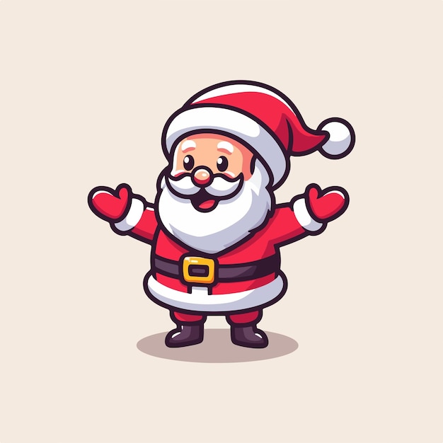 animated santa clipart 2024